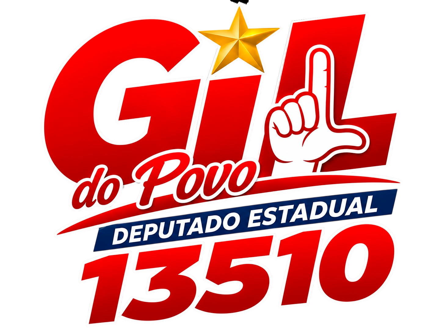 Logotipo da campanha Gil do Povo