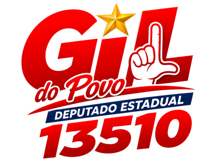 Logotipo da campanha de Gil do Povo: Gente que ajuda a gente